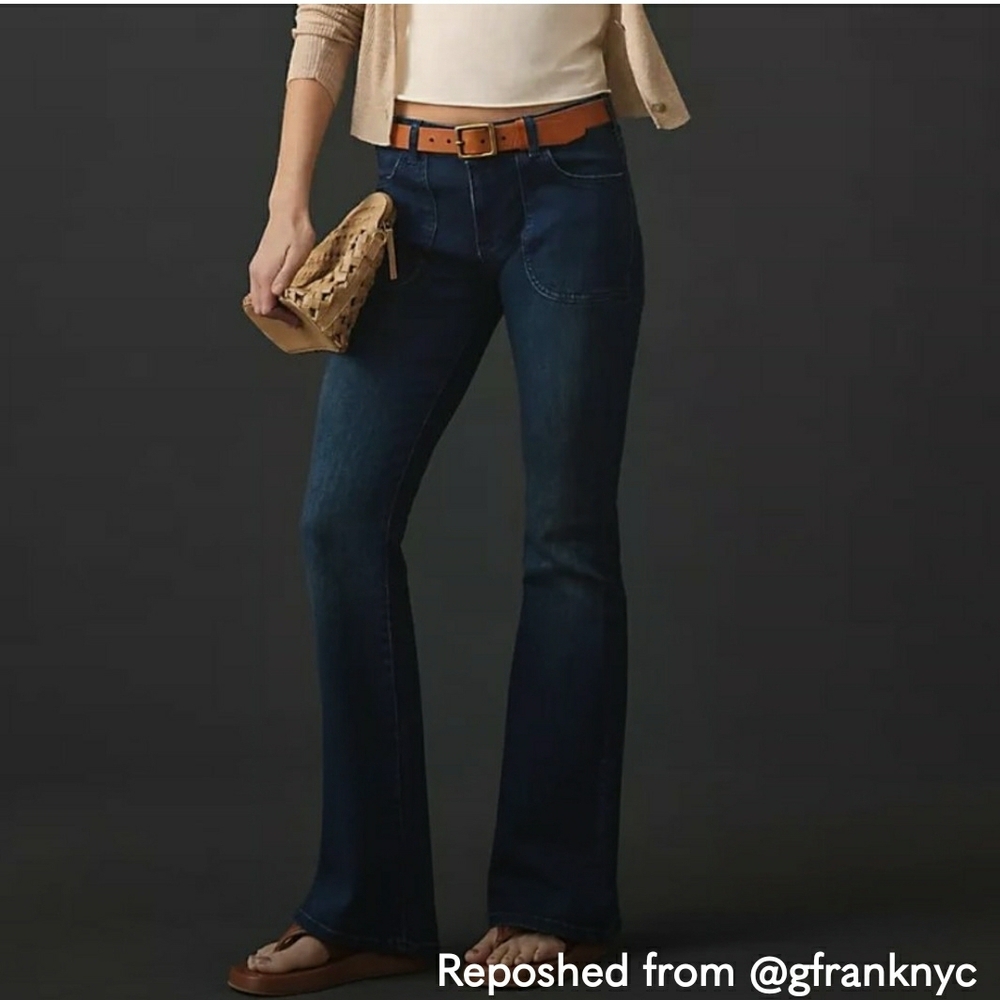 Pilcro The Icon Low Rise Flare Jeans 28 Tall